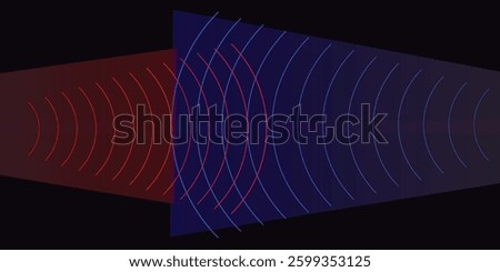 sonar wave conceptual abstract background