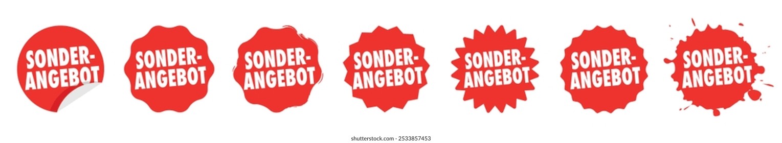 Sonderangebot: "Sonderangebot" in deutscher Sprache