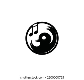 Song Bird Logo, Art Vector Design