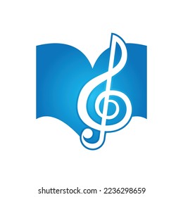 song book logo icon template