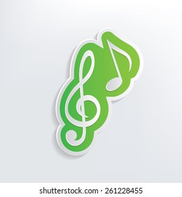 Song design on white background,clean vector