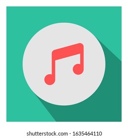 Song flat icon vector - ui icon vector