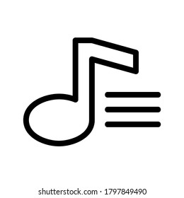 Song icon or logo isolated sign symbol vector illustration - high quality black style vector icons
