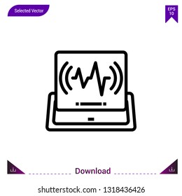song icon vector . Best modern, simple, isolated, application , logo, flat icon for website design or mobile applications, UI / UX design vector format
