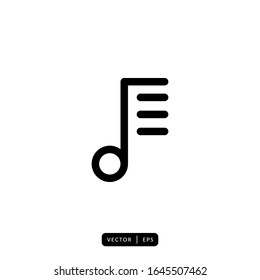 Song Icon Vector - Sign or Symbol