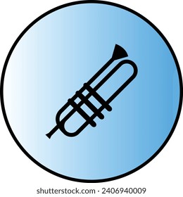 song instrument blue background 3D