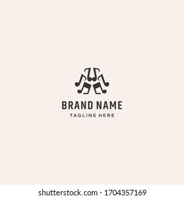 Song logo Abstract template design in Vector illustration 