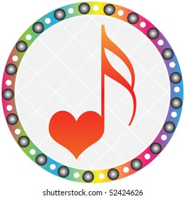 botón de canción de amor