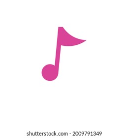 song or music minimalist logo or icon or clipart