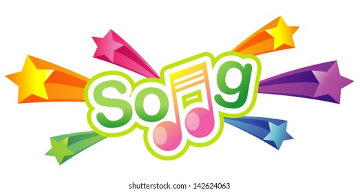 Song Note Music Star 3d background