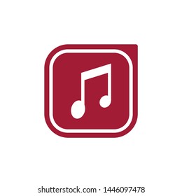 song player vector icon, music symbol. Simple flat flat vector illustration for a website or mobile application.
