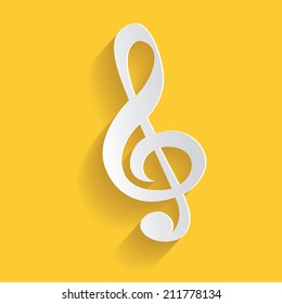 Song symbol,clean vector