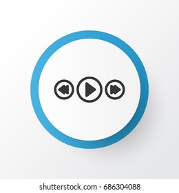 Song UI Icon Symbol. Premium Quality Isolated Music Control Element In Trendy Style.