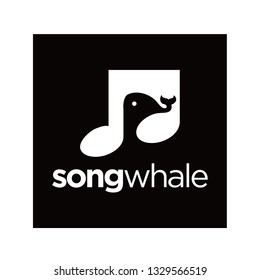 song whale logo design inspiration