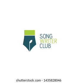 Song Writer Concept Logo Vector