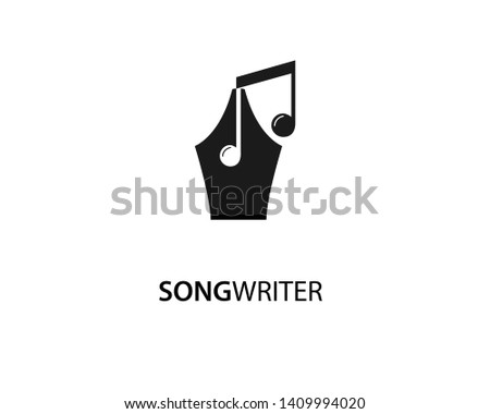 song writer creative logo template design