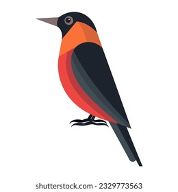 songbird apoya en el icono de fondo blanco aislado