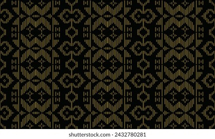 songket pattern background, traditional design pattern vectorn