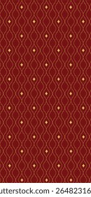 "Songket" traditional design background. Seamless diamond shape pattern embroidery on fabric.