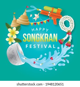 Songkran Banner, Thailand's Water Festival