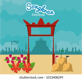 Songkran festival design