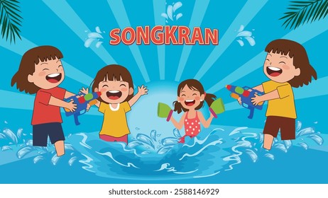 A Songkran Kids Water Fun