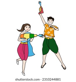 Songkran is a public holiday in Thailand. which is held in April of every year