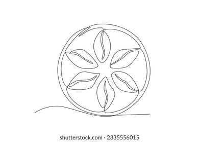 Songpyeon dishes for Chuseok celebrations. Chuseok one-line drawing