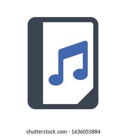 Songs Album icon, vector graphics