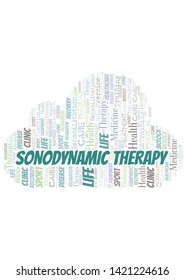 Sonodynamic Therapy word cloud. Wordcloud made with text only.