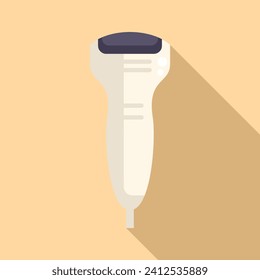 Sonograph diagnosis icon flat vector. Medical doctor. Ultra sound clinic