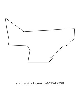 Sool region map, administrative division of Somalia. Vector illustration.