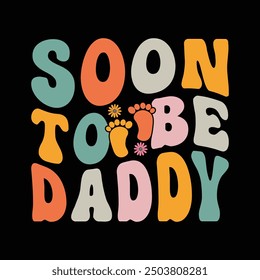 Pronto para ser papá Anuncio de embarazo Nuevo Papá Día del Padre Diseño divertido de la camiseta