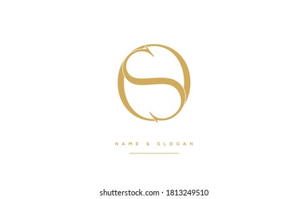 SO,OS ,S ,O  Abstract Letters Logo Monogram