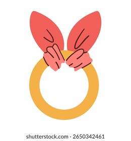 Acalme o desenho de anel de dentição. dor de alívio, borracha de silicone, sinal de anel de dentição. símbolo isolado ilustração vetorial