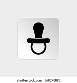 Soother  - black vector icon