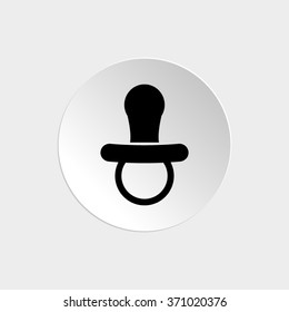 Soother -  black vector icon