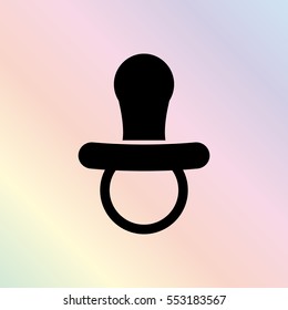 Soother  - black vector icon