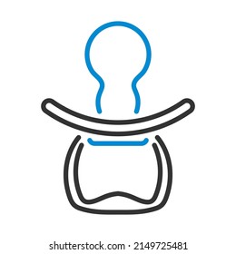 Otro icono. Contorno de negrita editable con diseño de relleno de color. Ilustración vectorial.
