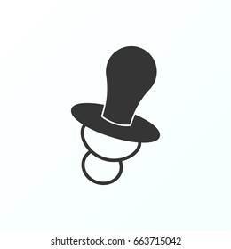 Soother icon illustration isolated vector sign symbol