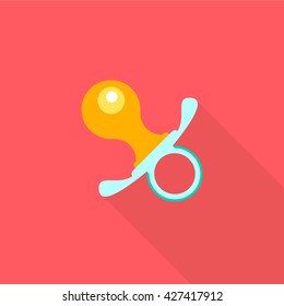 Soother icon sign. Vector. Flat
