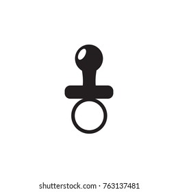 Soother icon. Toy element icon. Premium quality graphic design icon. Baby Signs, outline symbols collection icon for websites, web design, mobile app on white background