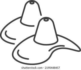 Soother or pacifier for children, isolated feeding items for children. Newborn baby care and eating, breast pump latex item. Parenthood and childcare. Vector in flat, minimalist icon illustration