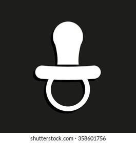 Soother -  vector icon with shadow