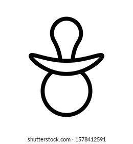 soother vector thin line icon 