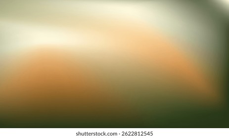 A soothing abstract background with gentle green and orange tones.