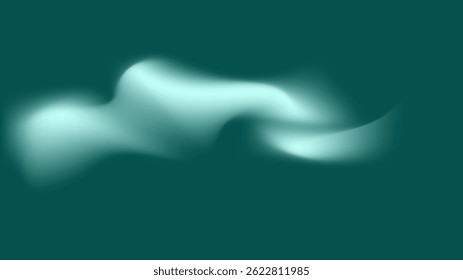 A soothing abstract design featuring flowing green waves.
