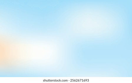 Soothing gradient background with soft blue and light peach tones, evoking a serene and airy atmosphere. Ideal for abstract or calming design projects