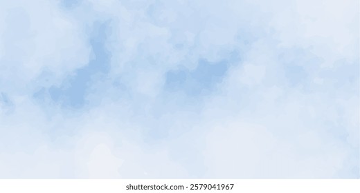 Soothing Misty Blue Background with Gentle Swirls and Fluid Patterns, Hand painted watercolor floral background vector design in eps 10
