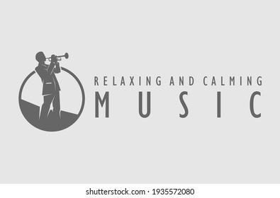 Soothing Music Logo Design vector